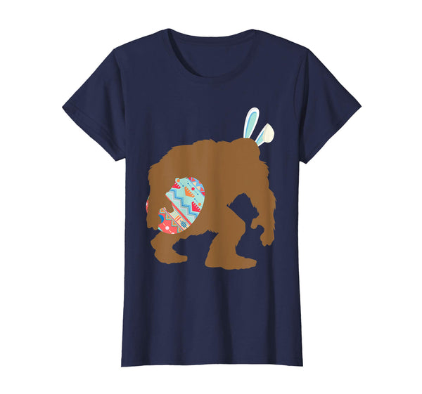 Bigfoot Dressed Easter Bunny Egg Hunting Easter Gift T-Shirt