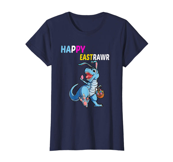Happy Eastrawr T Rex Dinosaur Easter Bunny Egg Shirt