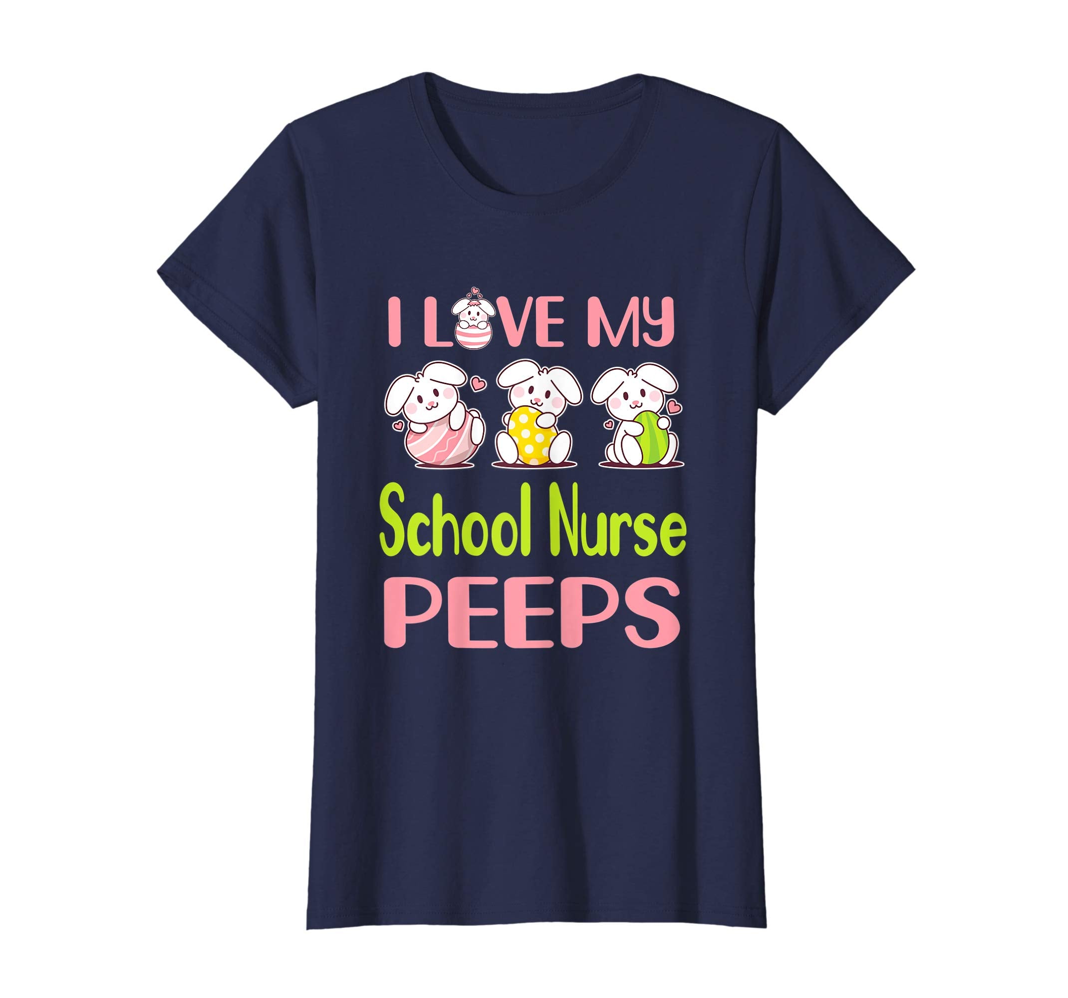 I Love My School Nurse Peeps Happy Easter Teacher Shirt