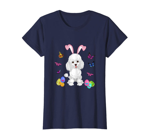 Poodle Bunny Rabbit Happy Easter Day T-Shirt