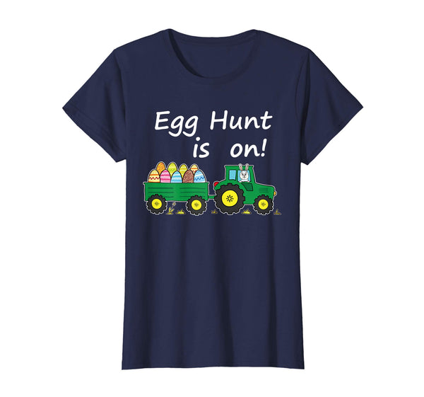 Egg Hunt is on - Easter Bunny on a Tractor Farmer T Shirt
