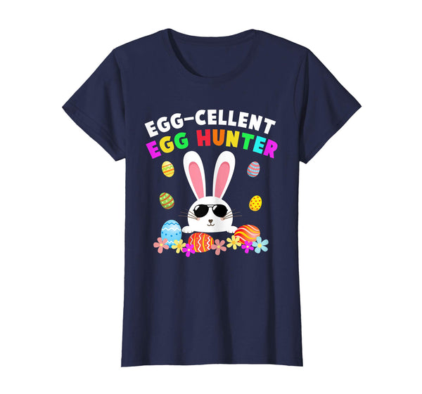 Egg-cellent Egg Hunter Easter T-Shirt Boys Girls Bunny Gift
