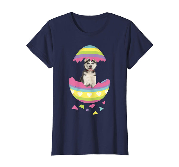 Siberian Husky Easter Egg T-Shirt Dog Lover