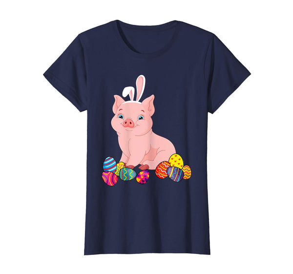 Pig Bunny Ear With Egg Easter Easter Day Shirt