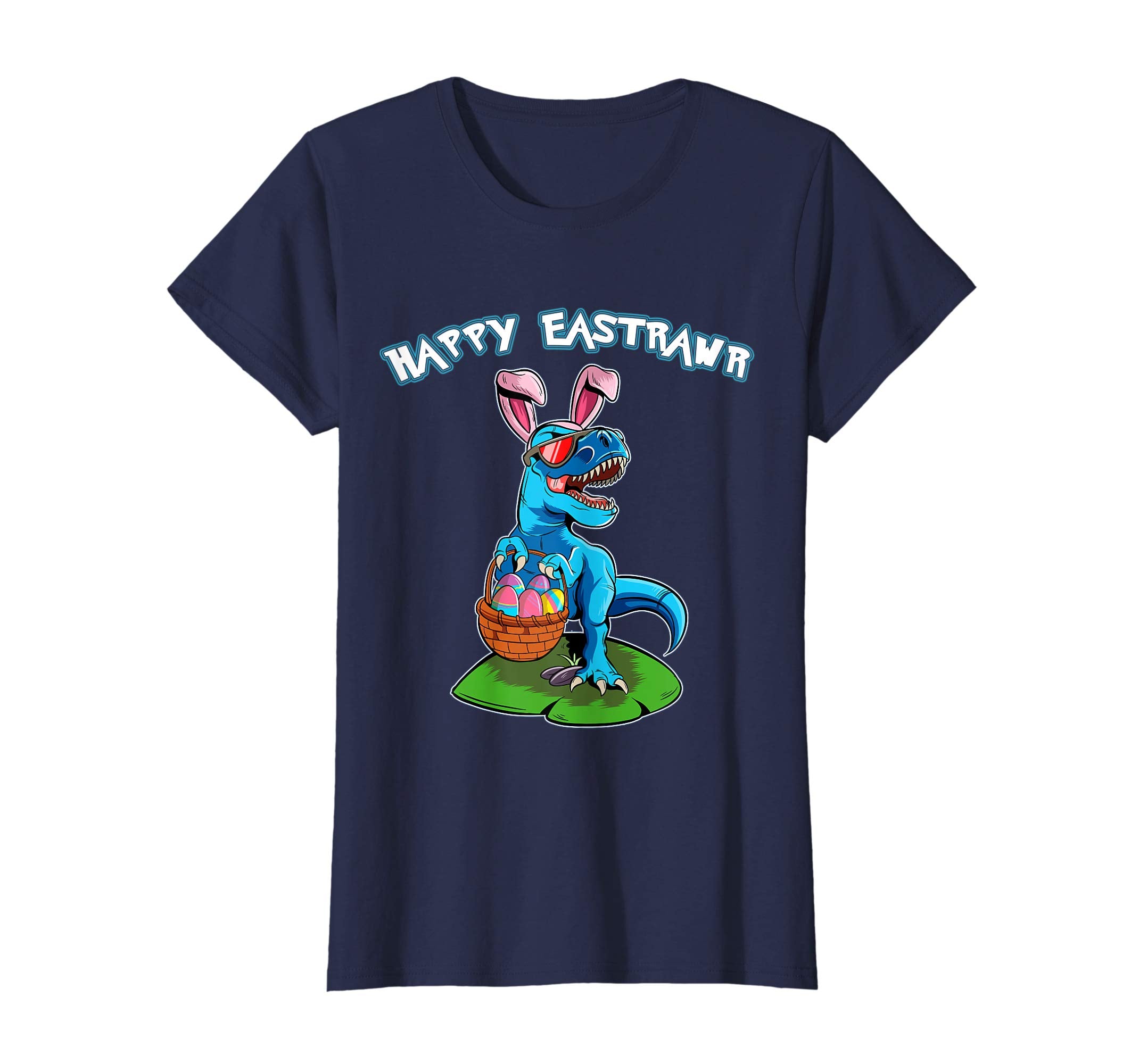 Happy Eastrarw Funny T-Rex Easter Egg Hunt T Shirt