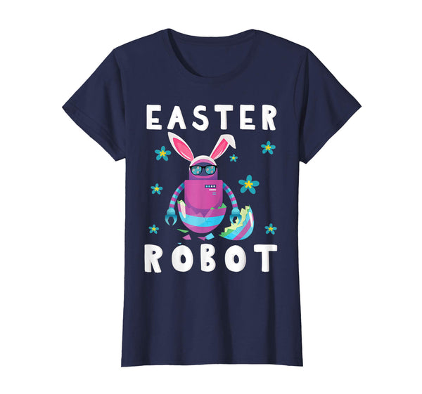 Robot Opening Easter Egg Happy Easter Day Shirt Easter Robo