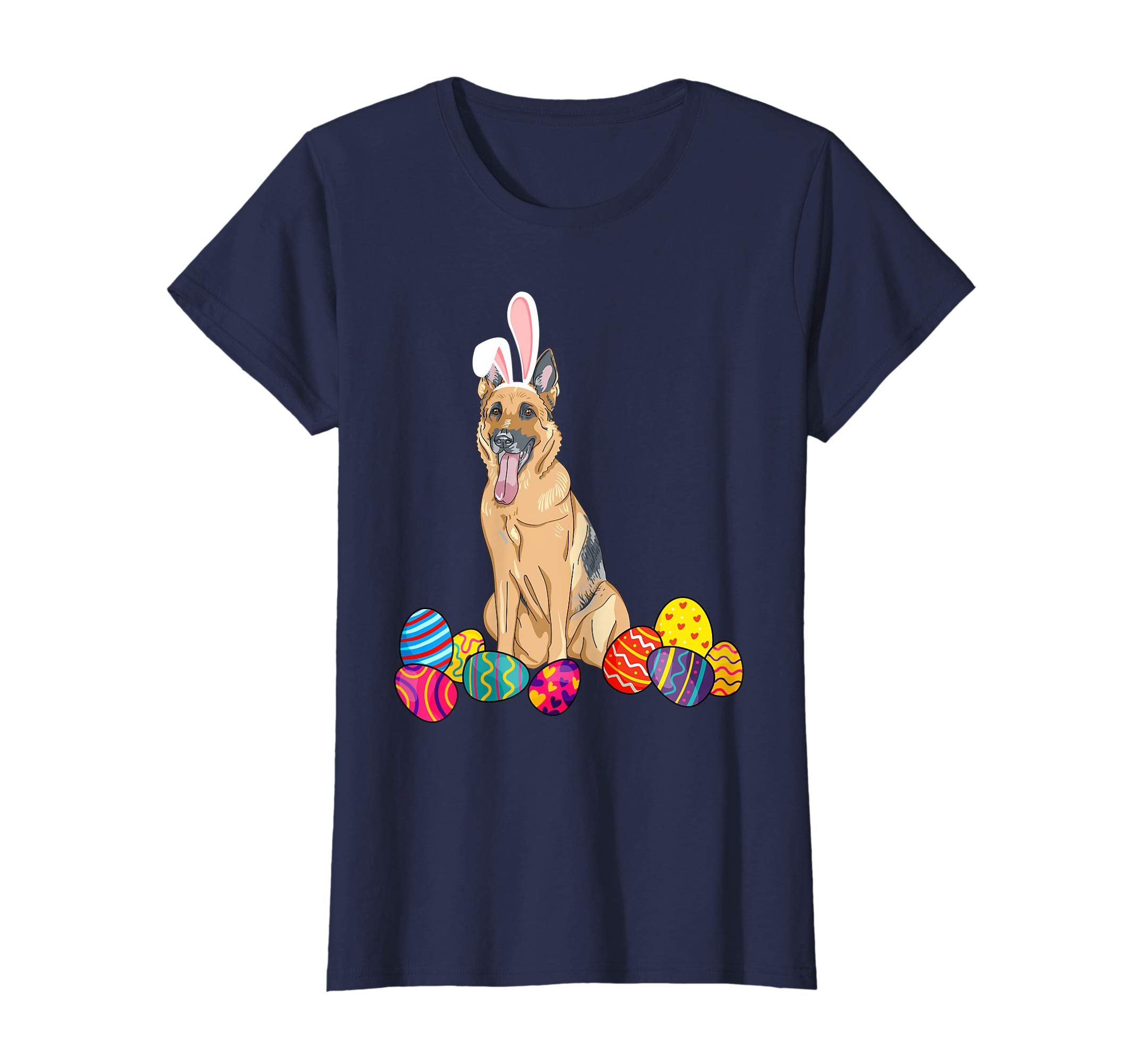German Shepherd Bunny Ear With Egg Easter Easter Day Shirt