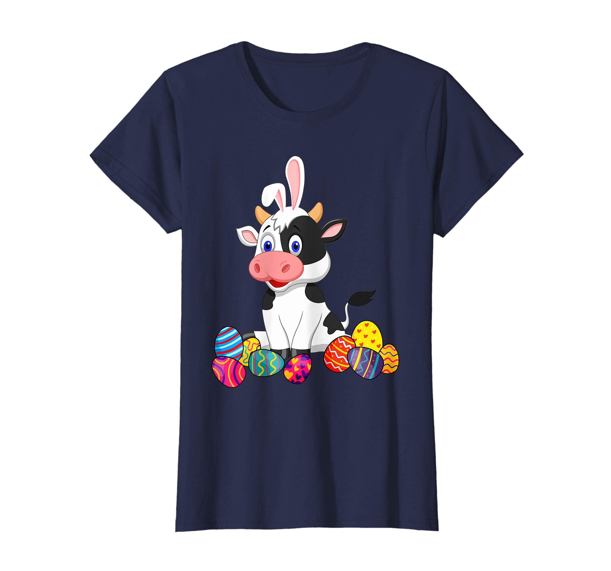 Cow Bunny Ear With Egg Easter Easter Day Shirt