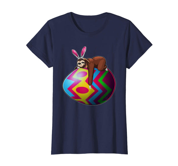 Easter Lazy Sloth T Shirt Men Women Kids Bunny Basket Eggs
