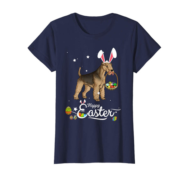 Lakeland Terrier Dog With Bunny Hat Easter Costume T Shirt