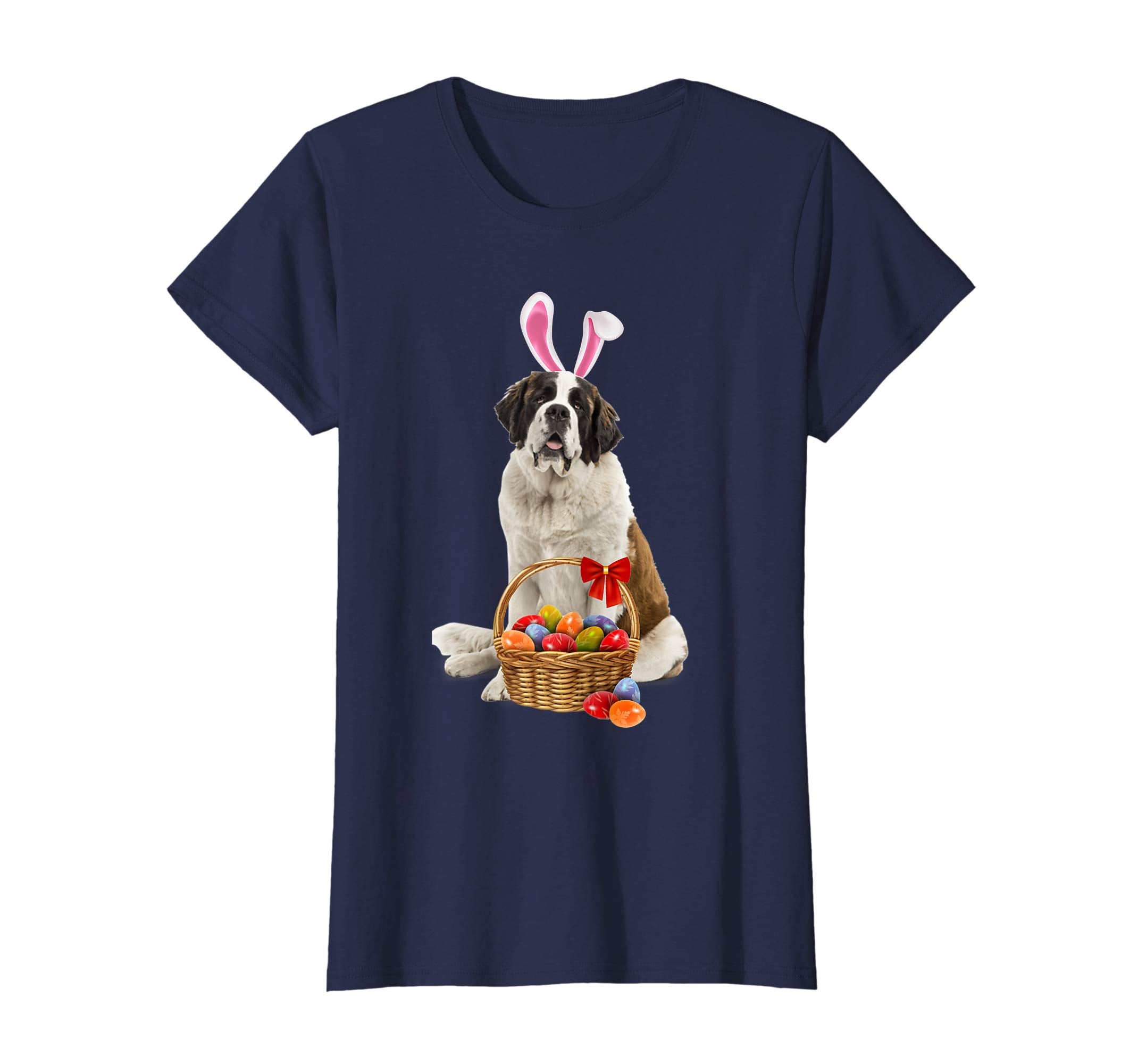 Easter Saint Bernard Shirt Saint Bernard,Bunny Ears and Eggs