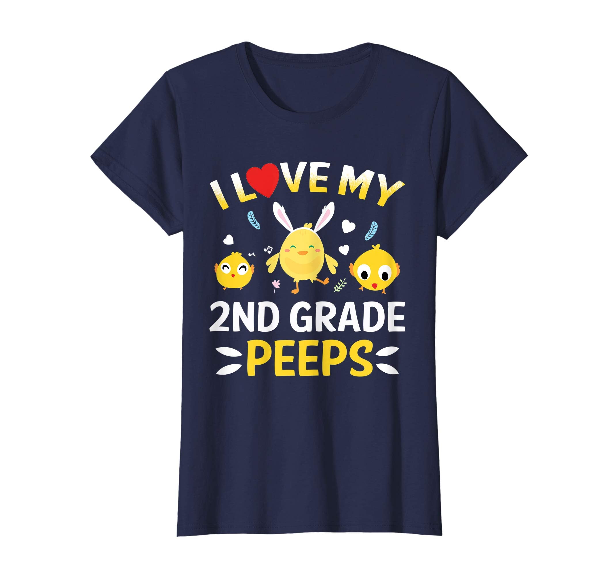 I Love My 2nd Grade Peeps Bunnies Easter Teacher T-Shirt