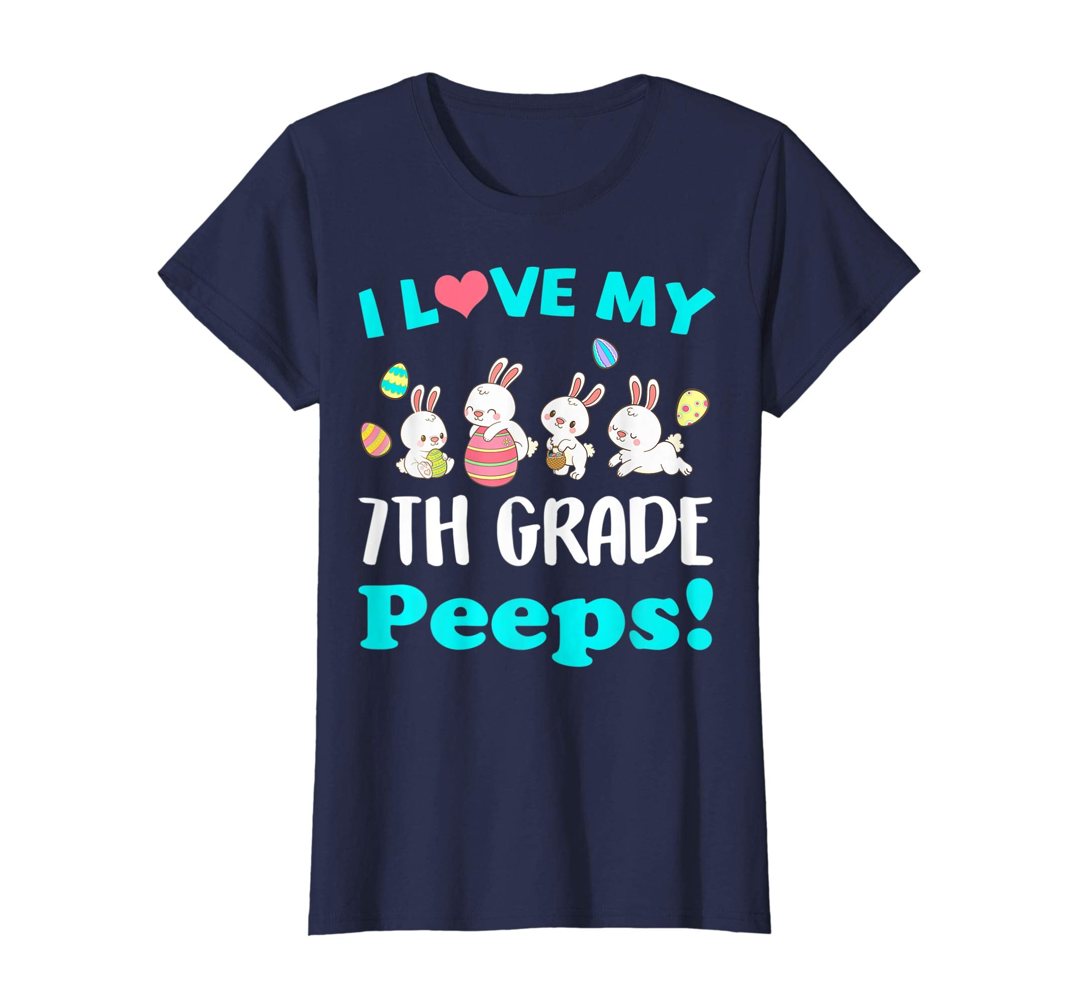 I Love My 7th Grade Peeps Easter Day TShirt