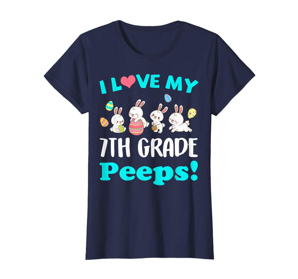 I Love My 7th Grade Peeps Easter Day TShirt