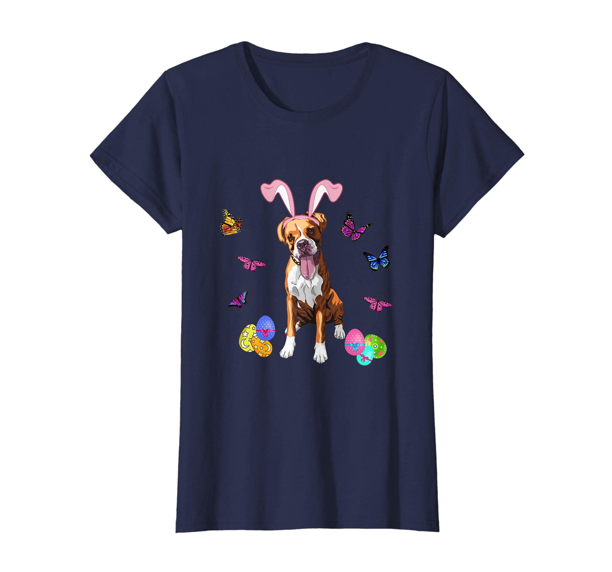 Boxer Bunny Rabbit Happy Easter Day T-Shirt