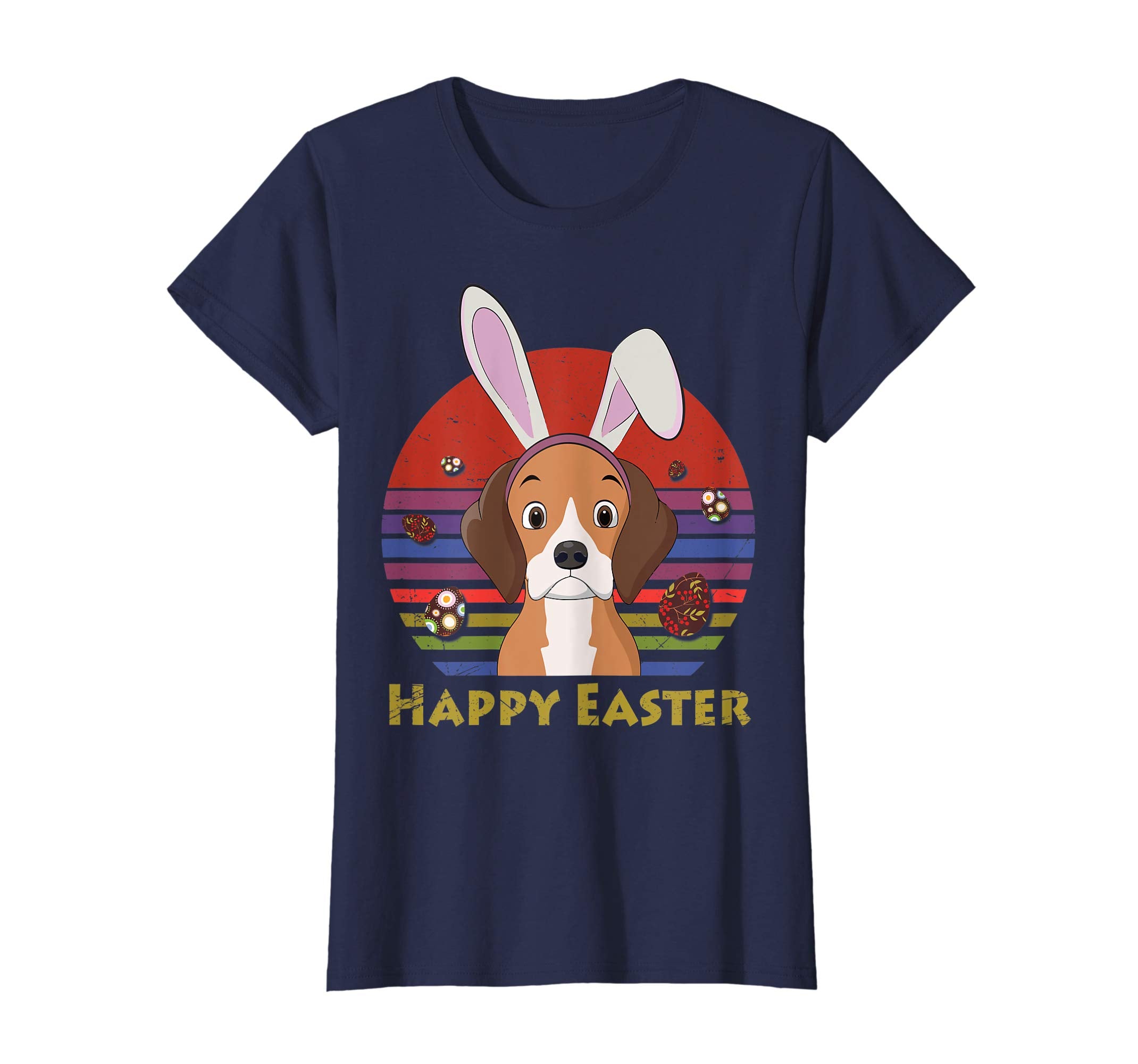Beagle With Bunny Headband Happy Easter Tshirt Easter Gifts