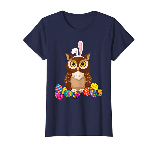 Owl Bunny Ear With Egg Easter Easter Day Shirt