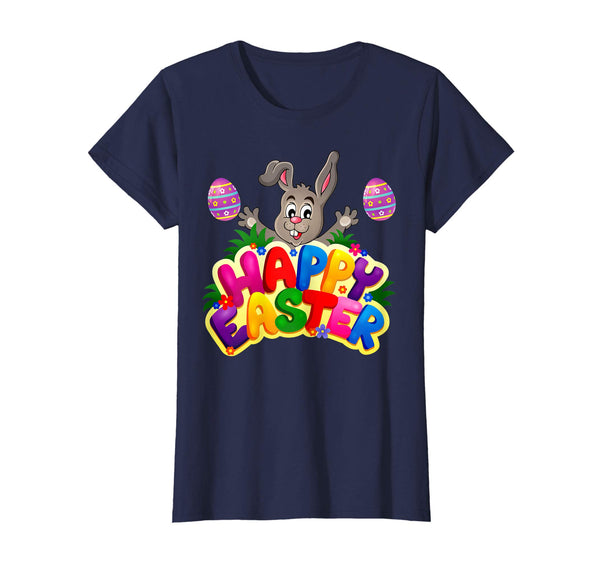 Happy Easter Shirt Bunny Hunting Girls Boys T-Shirts Gift