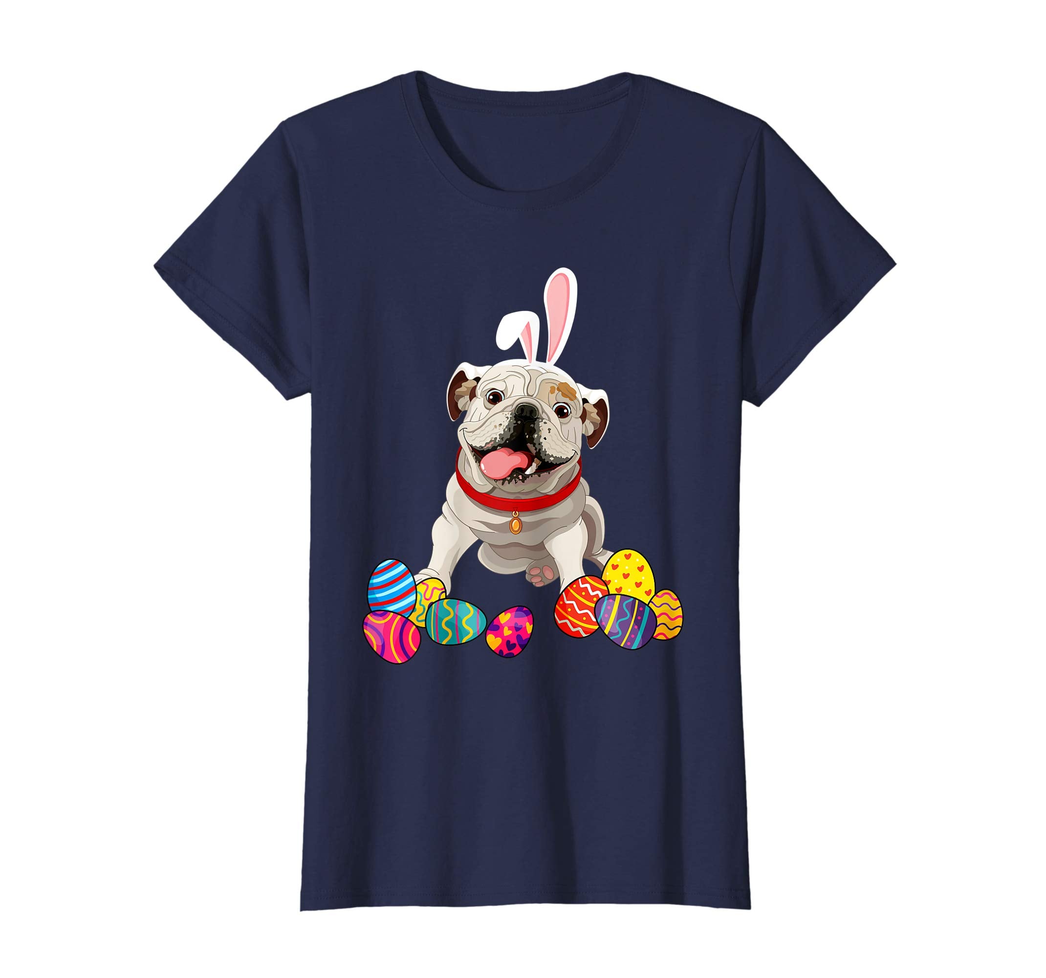 English Bulldog Bunny Ear With Egg Easter Easter Day Shirt