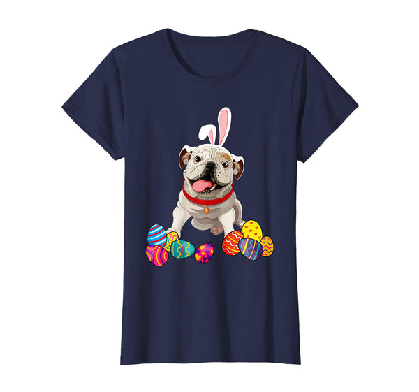 English Bulldog Bunny Ear With Egg Easter Easter Day Shirt