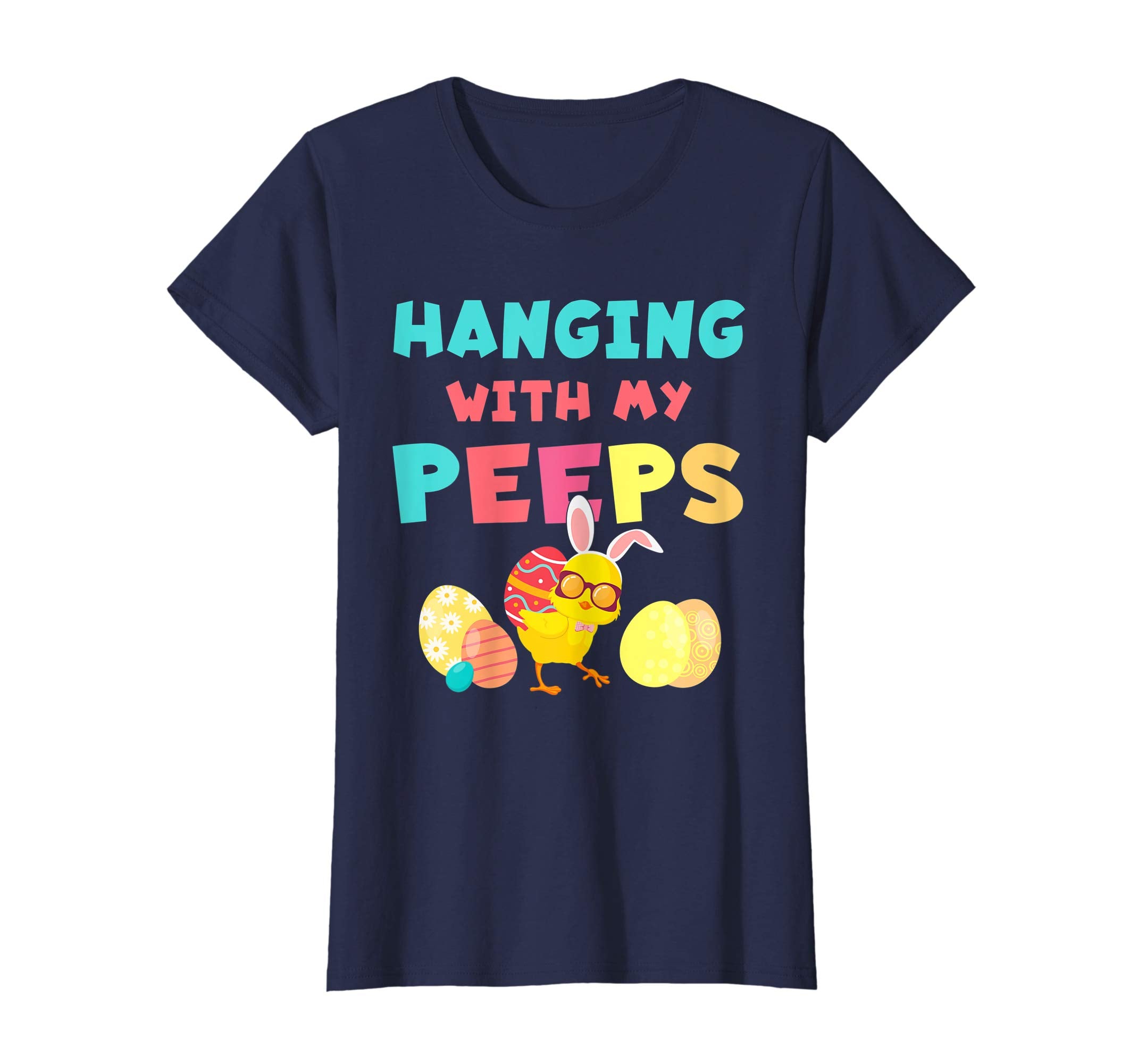 Hanging With My Peeps Happy Easter Kids Boys Girls T Shirt