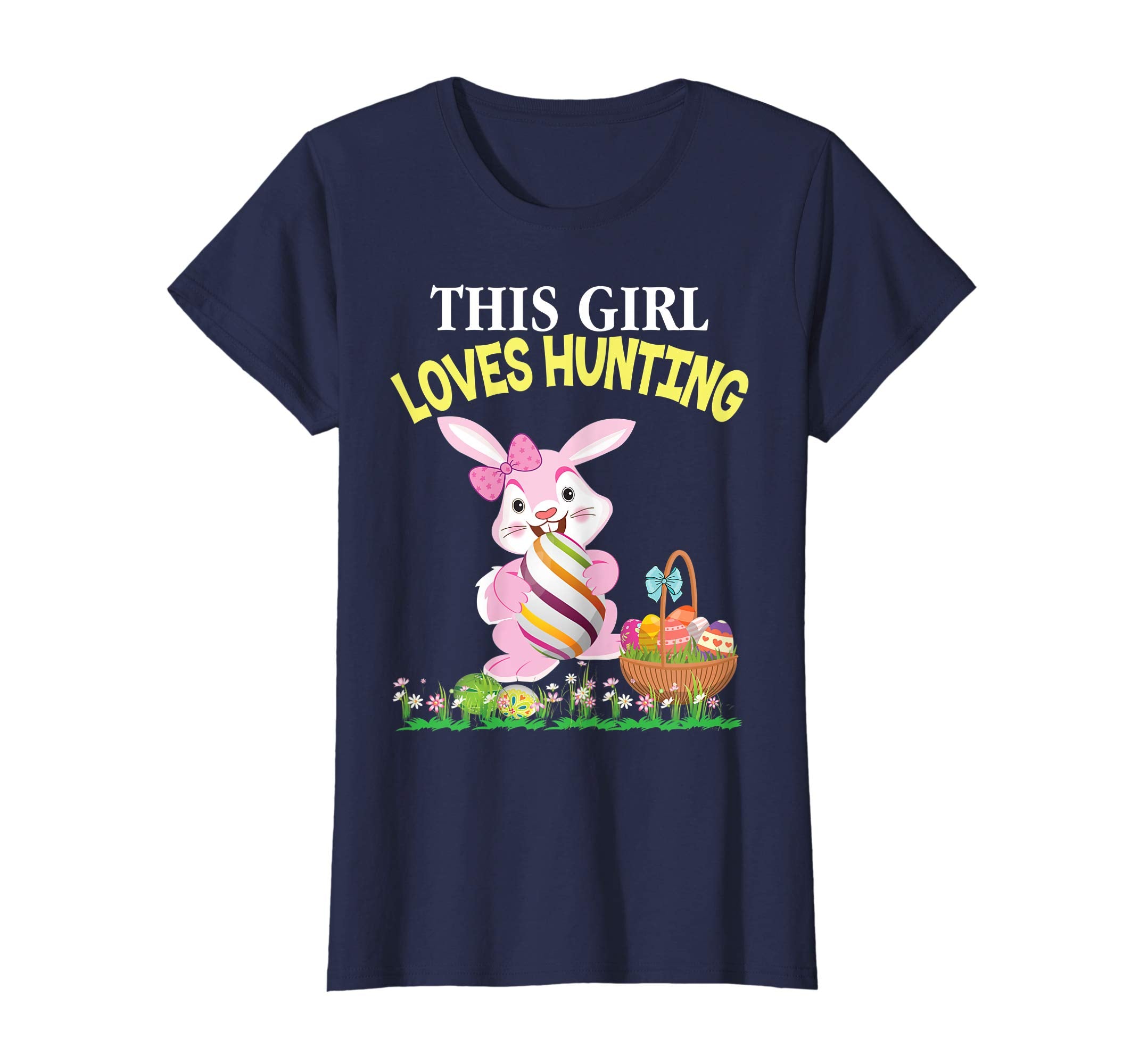 This Girl Loves Eggs Hunting Bunny Easter Day T-Shirt