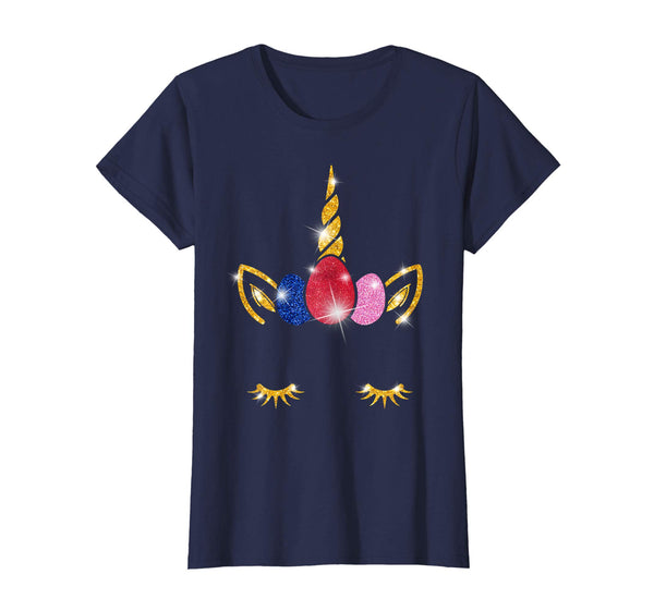 Bunny Unicorn Face Egg Easter Day Shirt Gift For Girls
