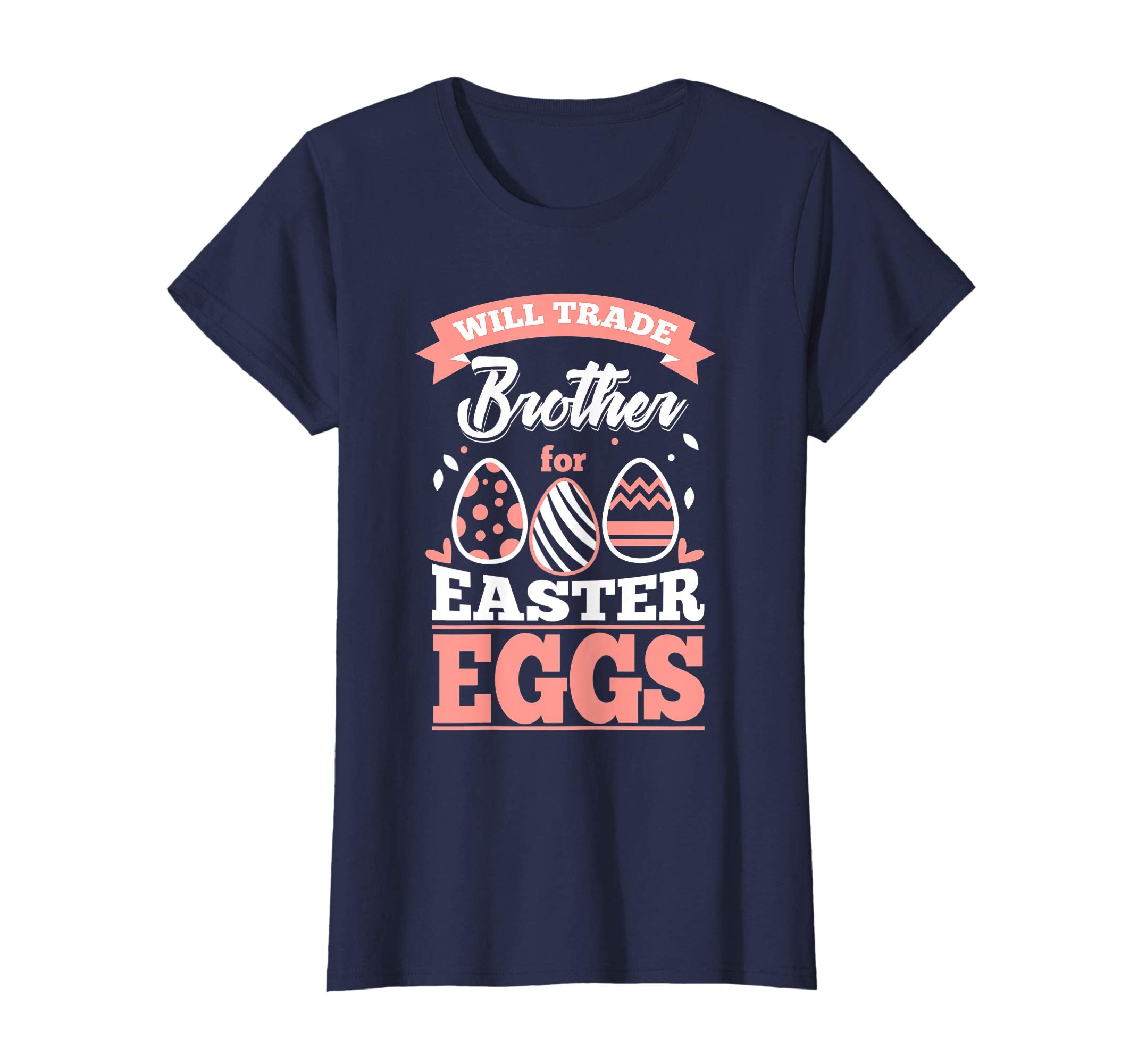 Girls Easter Bunny Shirt Happy Easter Will Trade Brother Tee