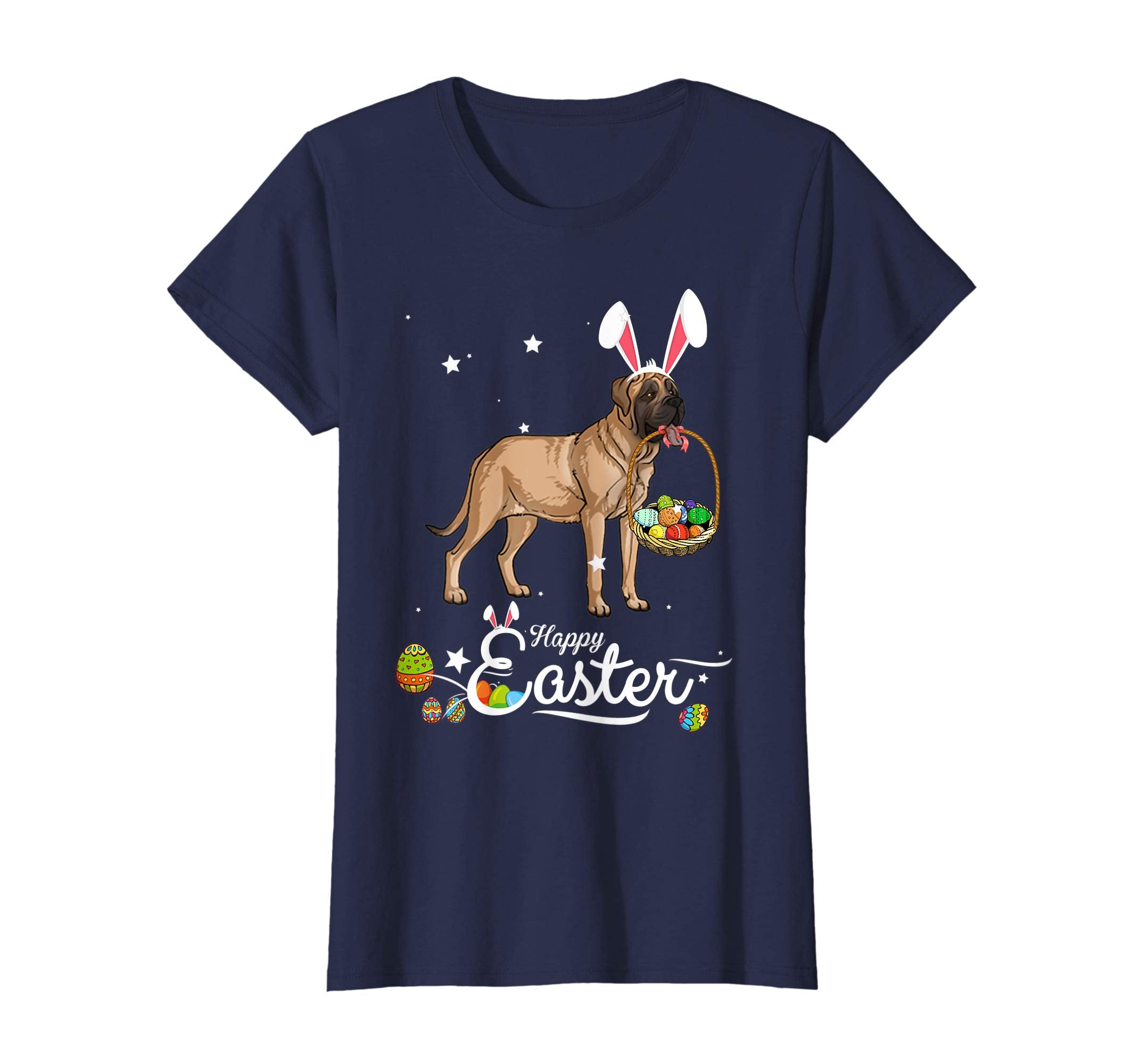Mastiff Dog With Bunny Hat Easter Costume T Shirt