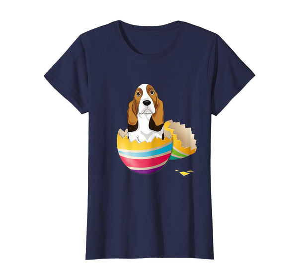 Basset Hound Hatching From Easter Egg Easter Day Shirt