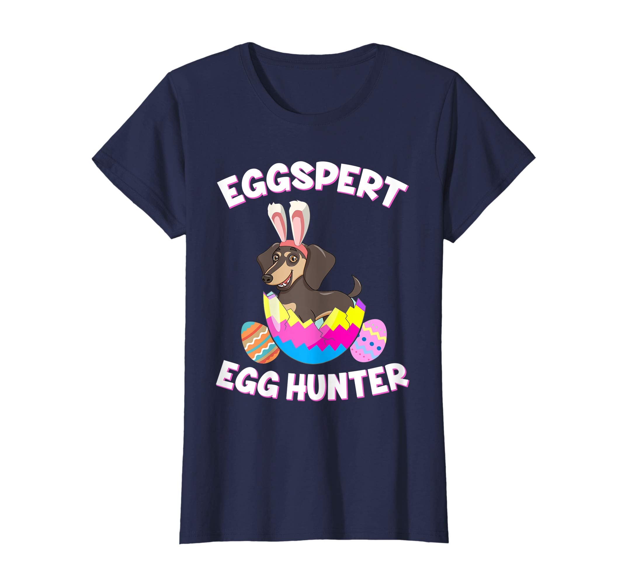 Eggspert Egg Hunter Easter Funny Dachshund T Shirt