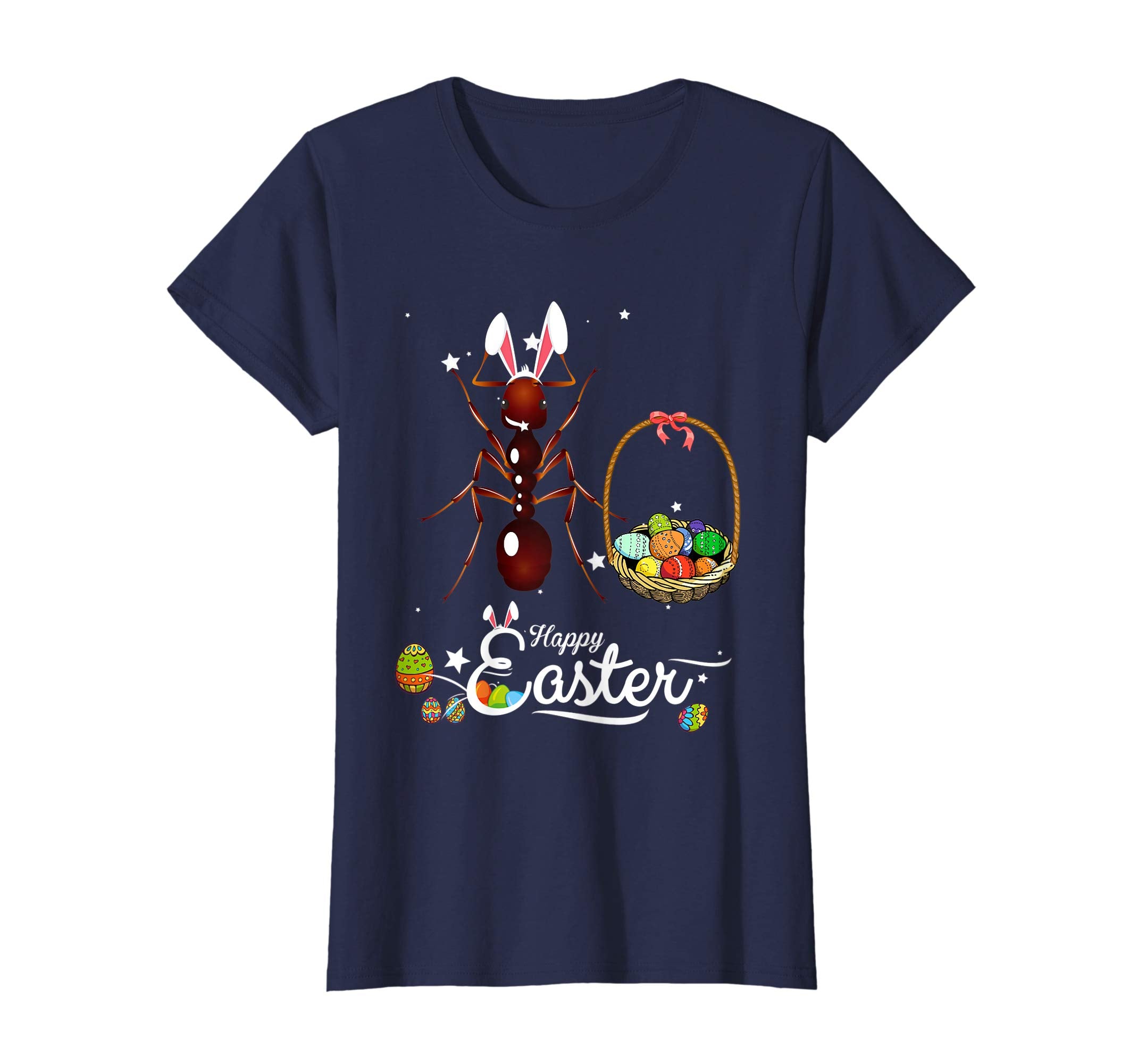 Cute Easter Ant with Bunny Ears and Eggs T Shirt