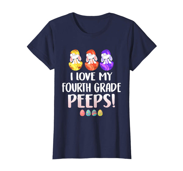 I Love My Fourth Grade Peeps Easter Day T-Shirt