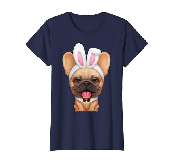 Red Fawn French Bulldog in the Easter Bunny Costume T-Shirt