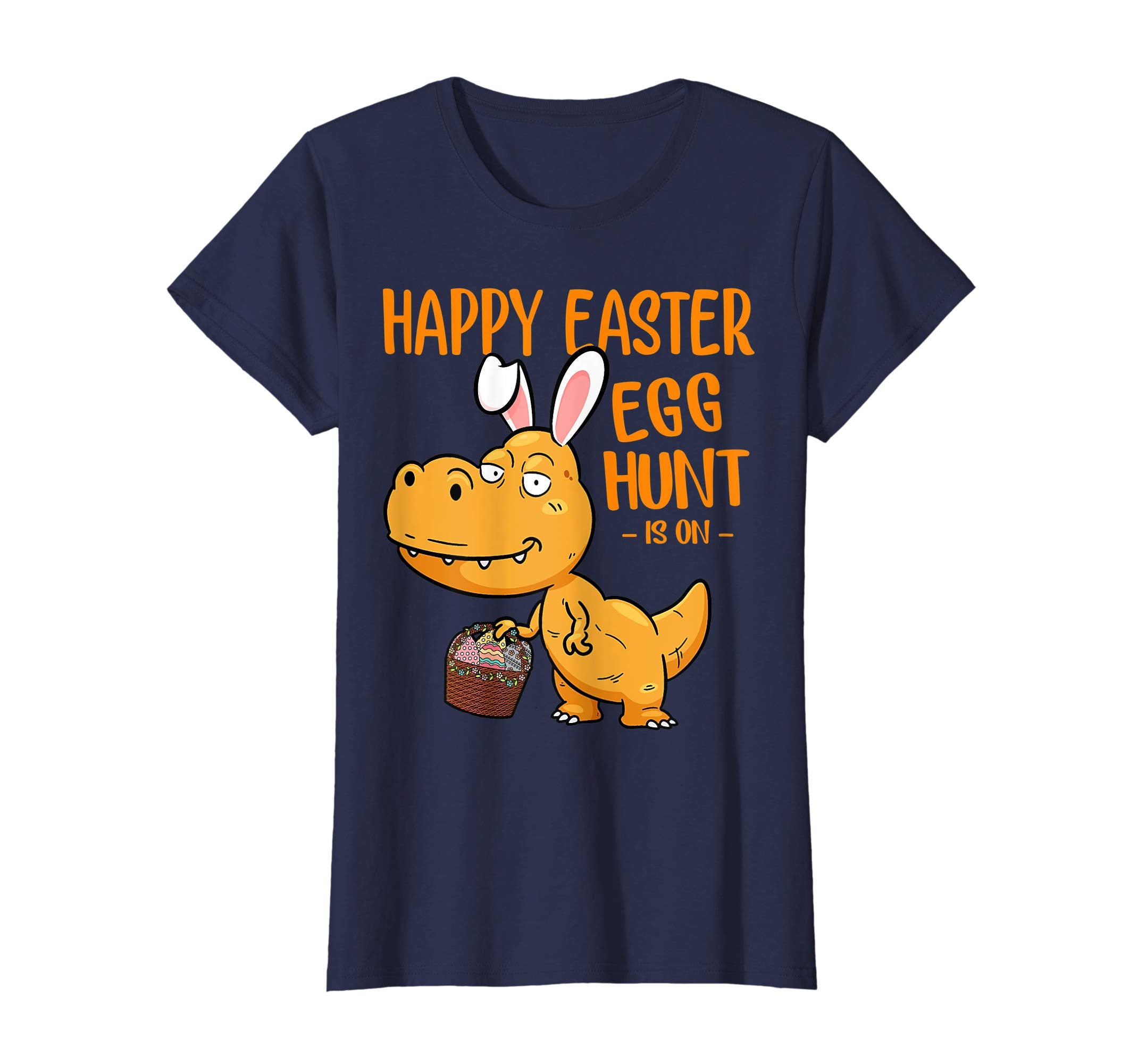 T Rex Happy Easter Egg Hunt Is On T Shirt For Kids Women Men