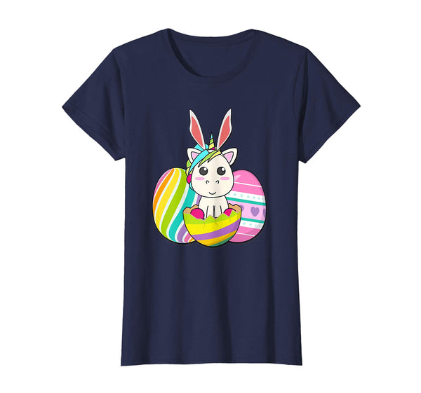 Happy Easter Eggs Bunny unicorn Funny TShirt for boy girl