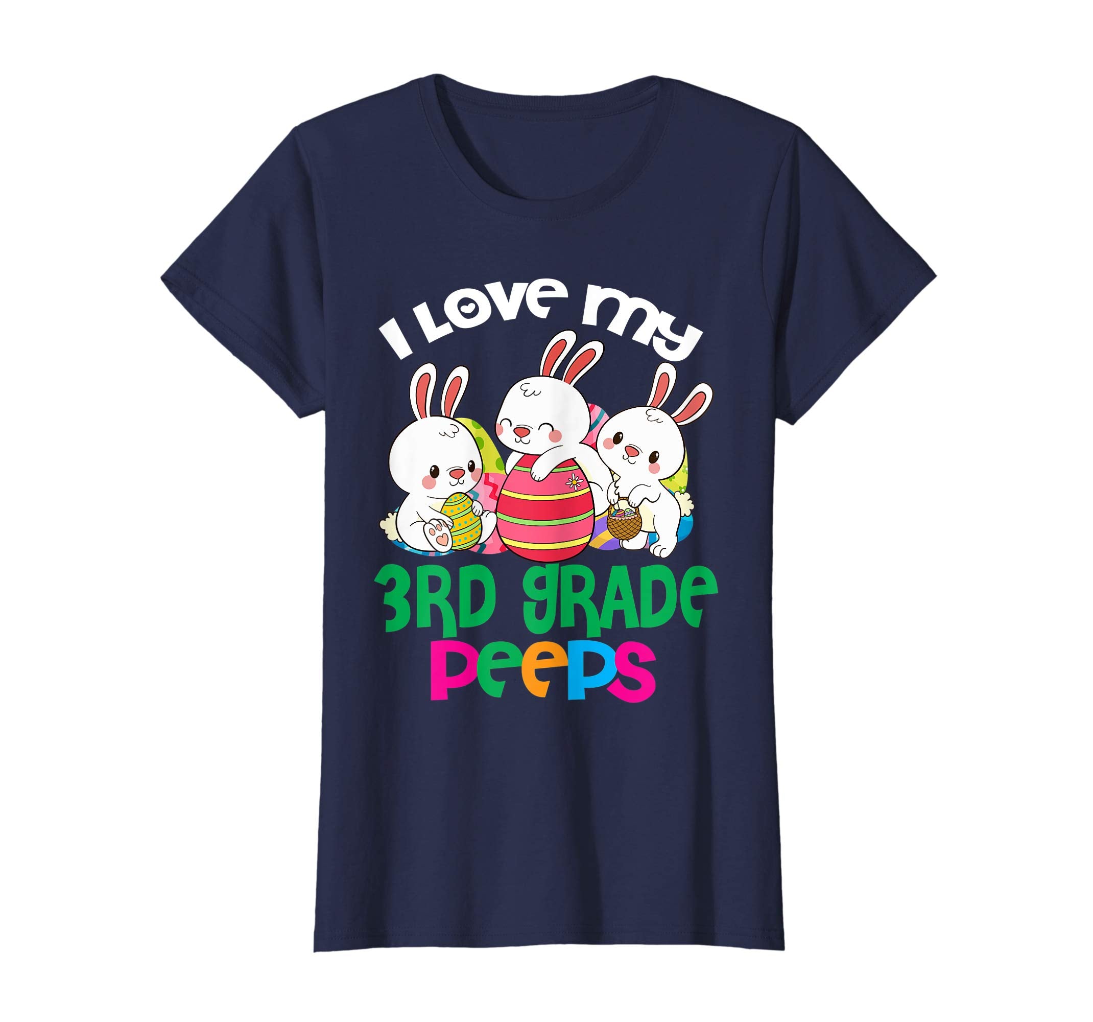 I Love My 3rd Grade Peeps Easter Egg Bunnies Teacher Shirt