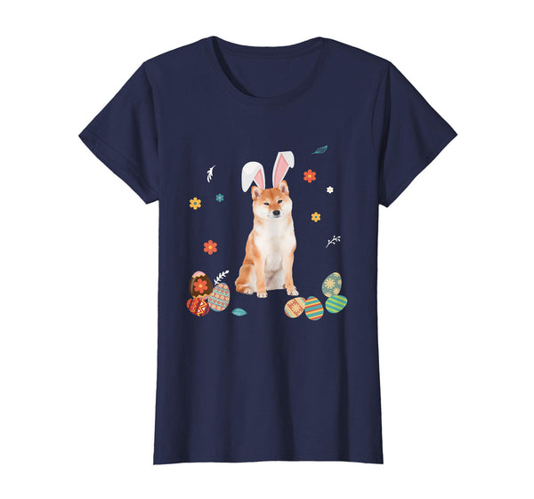 Shiba Inu Bunny Rabbit Happy Easter Day T-Shirt
