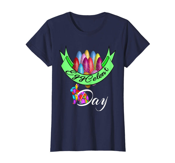 Happy Easter Eggcelent day Shirt Colorful Eggs tee