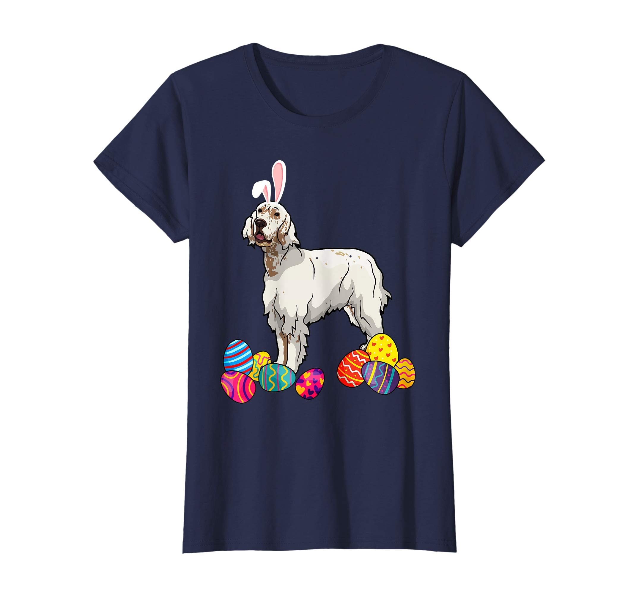 English Setter Bunny Ear With Egg Easter Easter Day Shirt