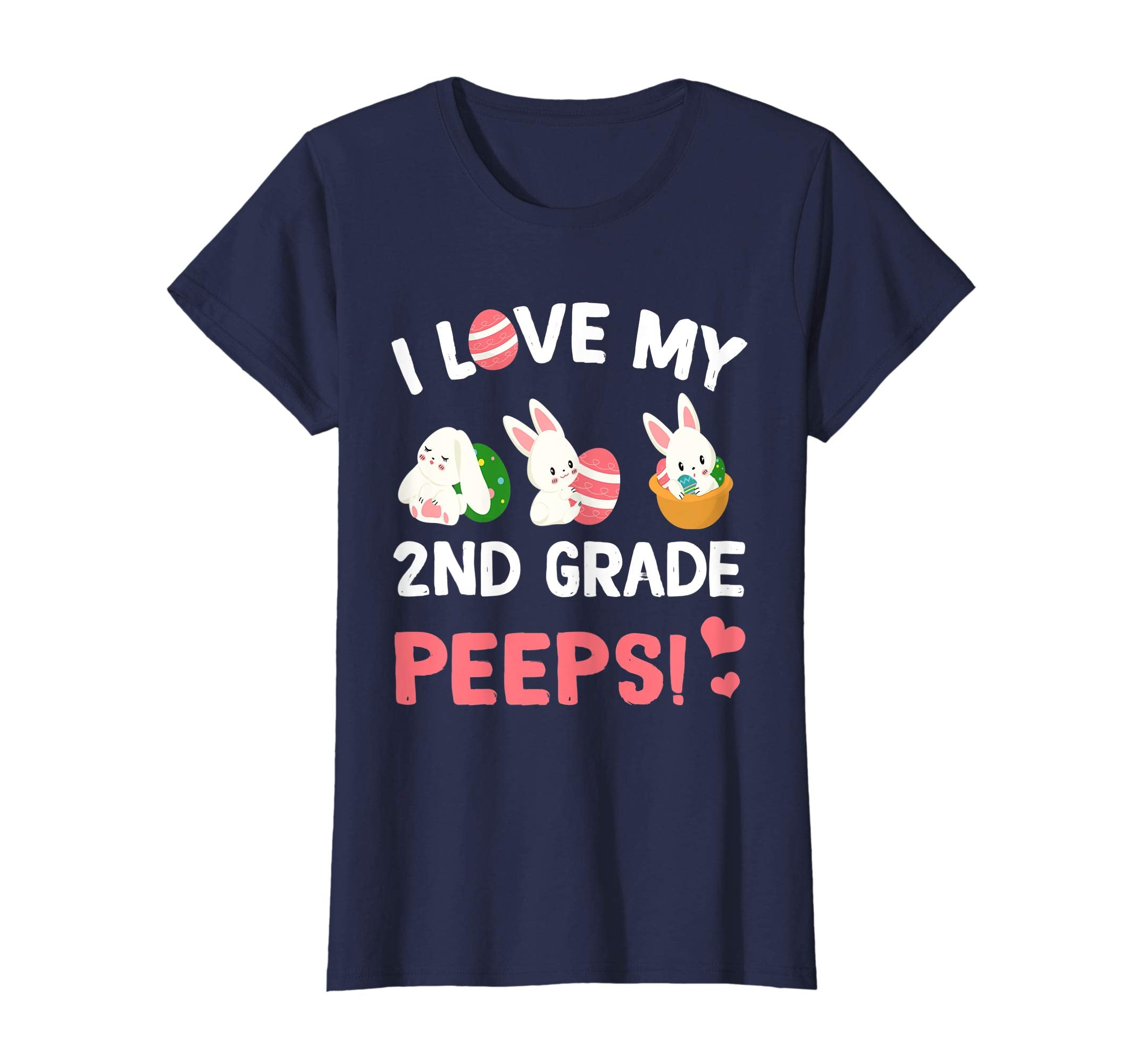 I Love My 2nd Grade Peeps Bunnies Easter Teacher T-Shirt