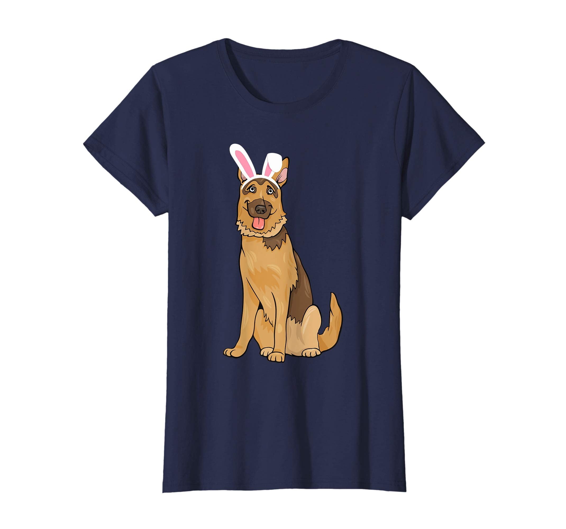 German Shepherd With Bunny Rabbit Hat Easter Happy Day Shirt
