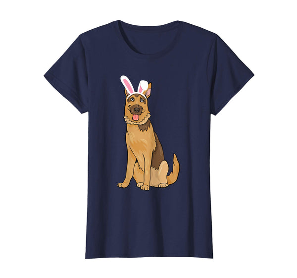 German Shepherd With Bunny Rabbit Hat Easter Happy Day Shirt
