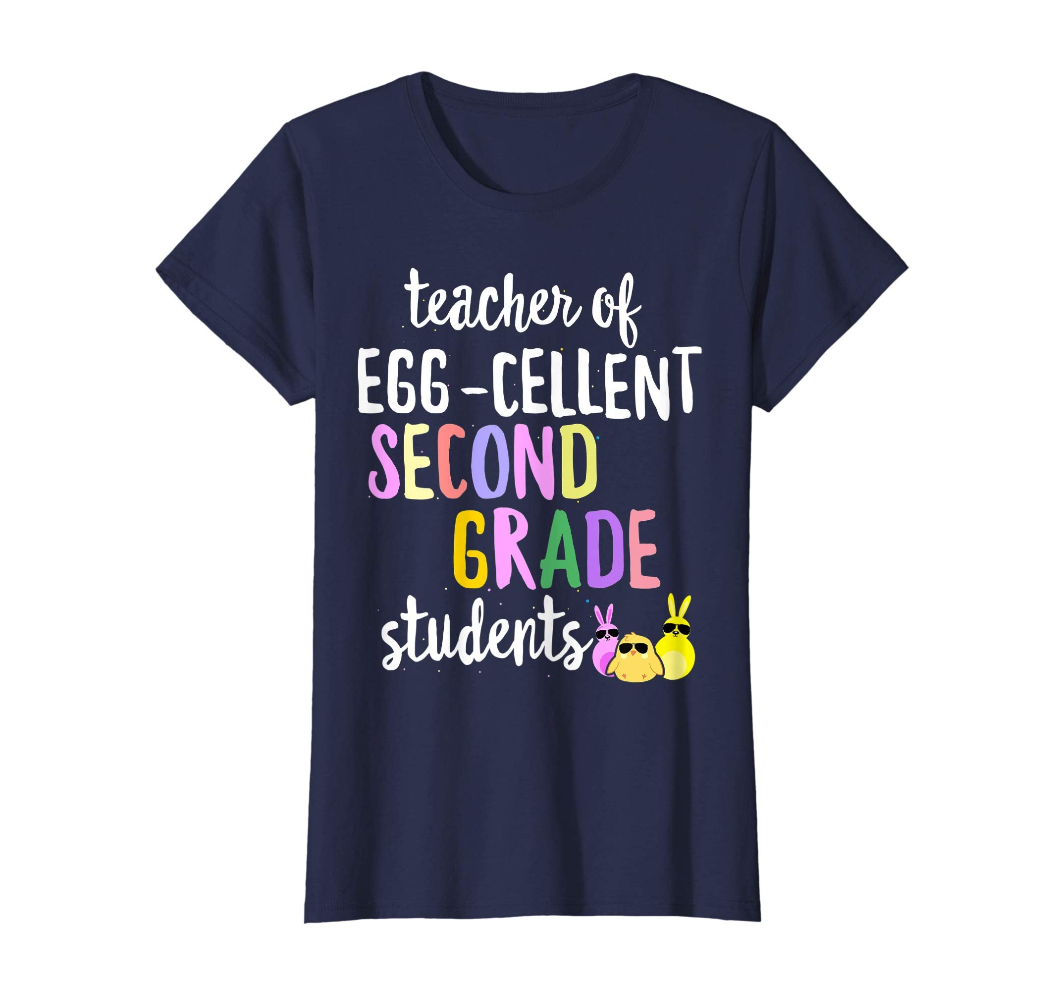 Teacher of Egg-Cellent 2nd Grade Students Easter Gift Tshirt