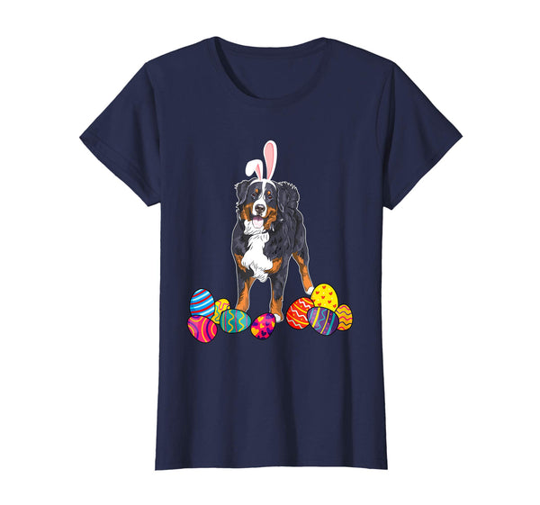 Bernese Mountain Bunny Ear With Egg Easter Easter Day Shirt