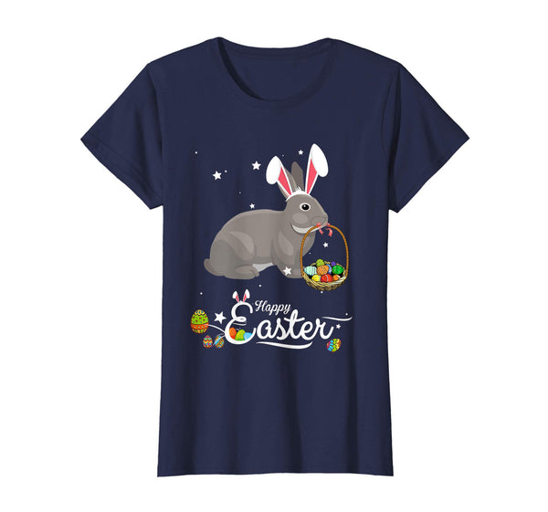 Cute Easter Rabbits with Bunny Ears and Eggs T Shirt