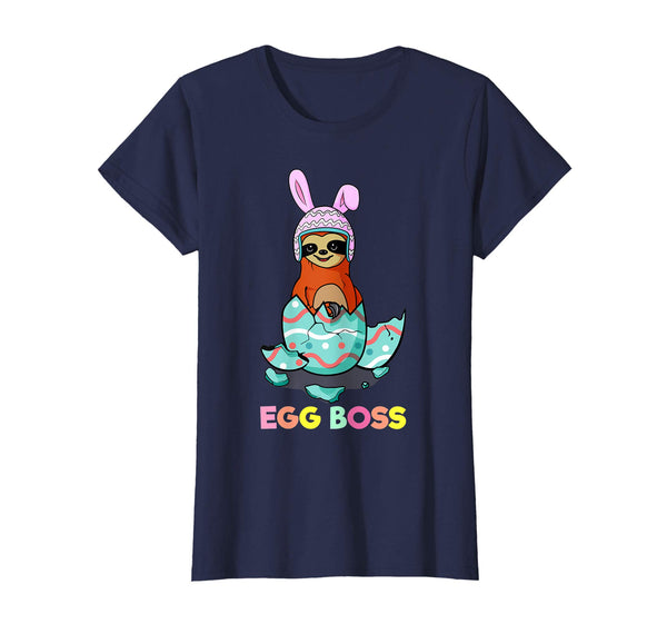 Funny Egg Boss Easter Sloth T-Shirt