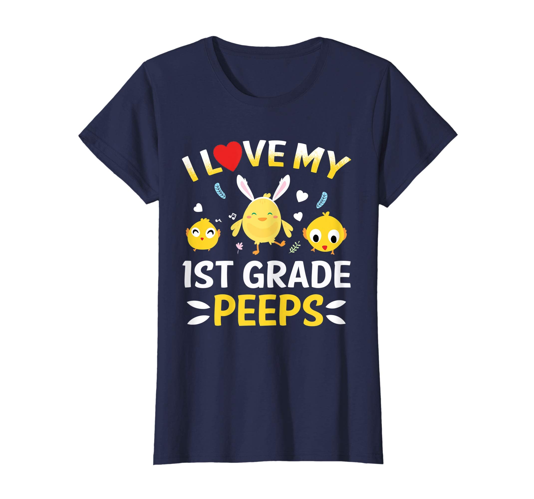 I Love My 1st Grade Peeps Bunnies Easter Teacher T-Shirt