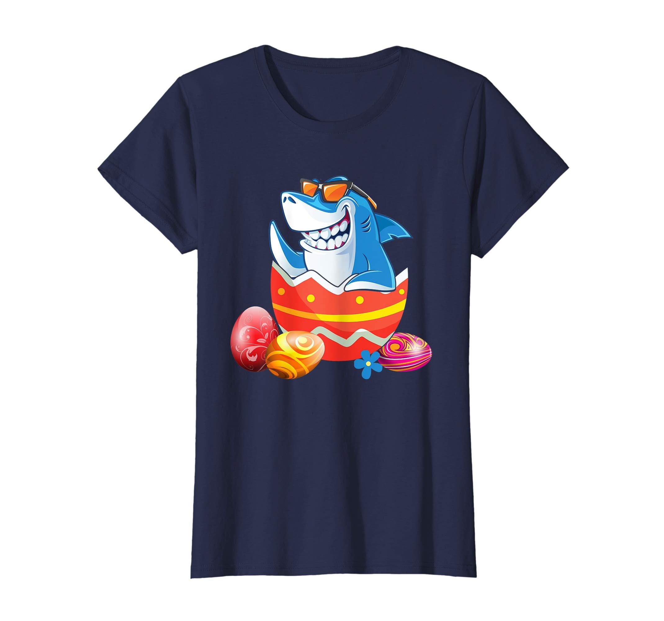 Easter Shirts For Kids Boys Girls Shark Shirt Easter Eggs