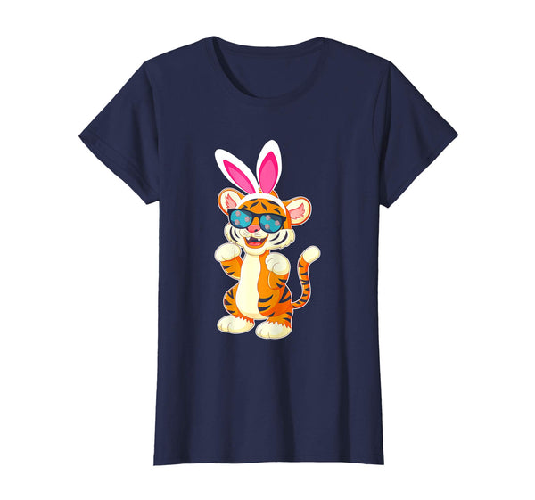Tiger Dog Cool Sunglass Bunny Hat Happy Easter Day Shirt